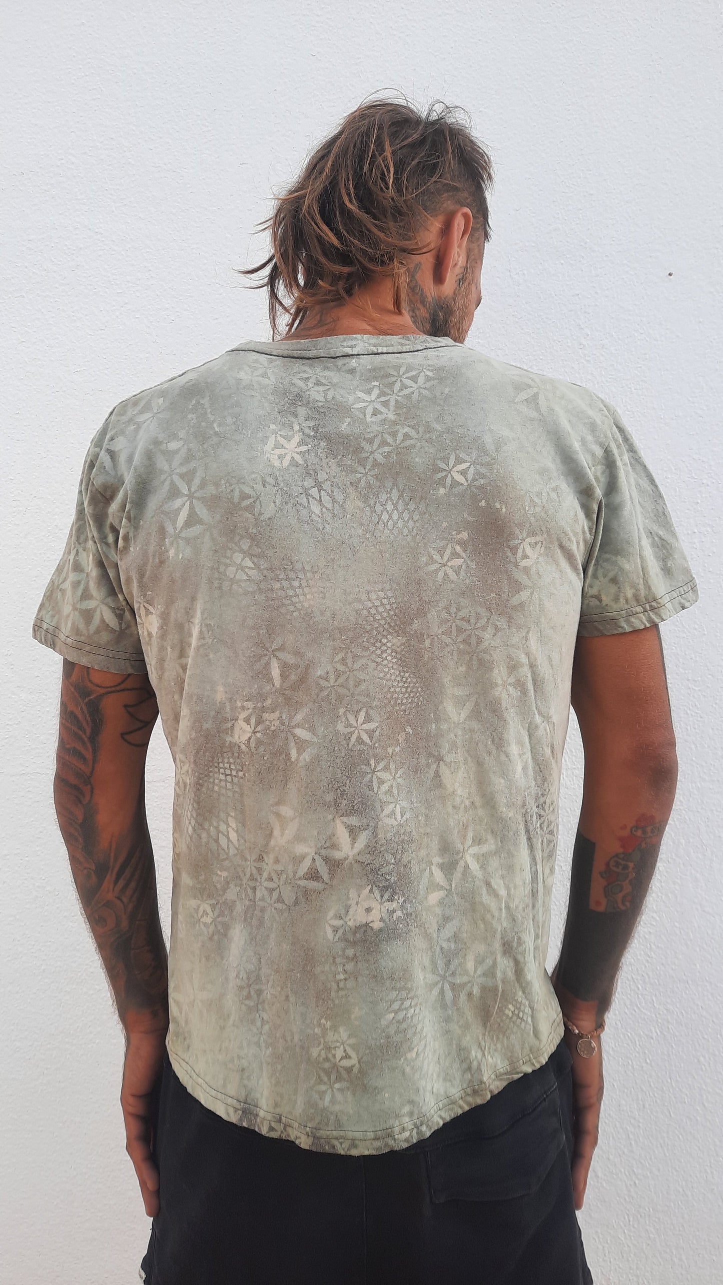 Flower Of Life Psychedelic Portal Tshirt M OOAK