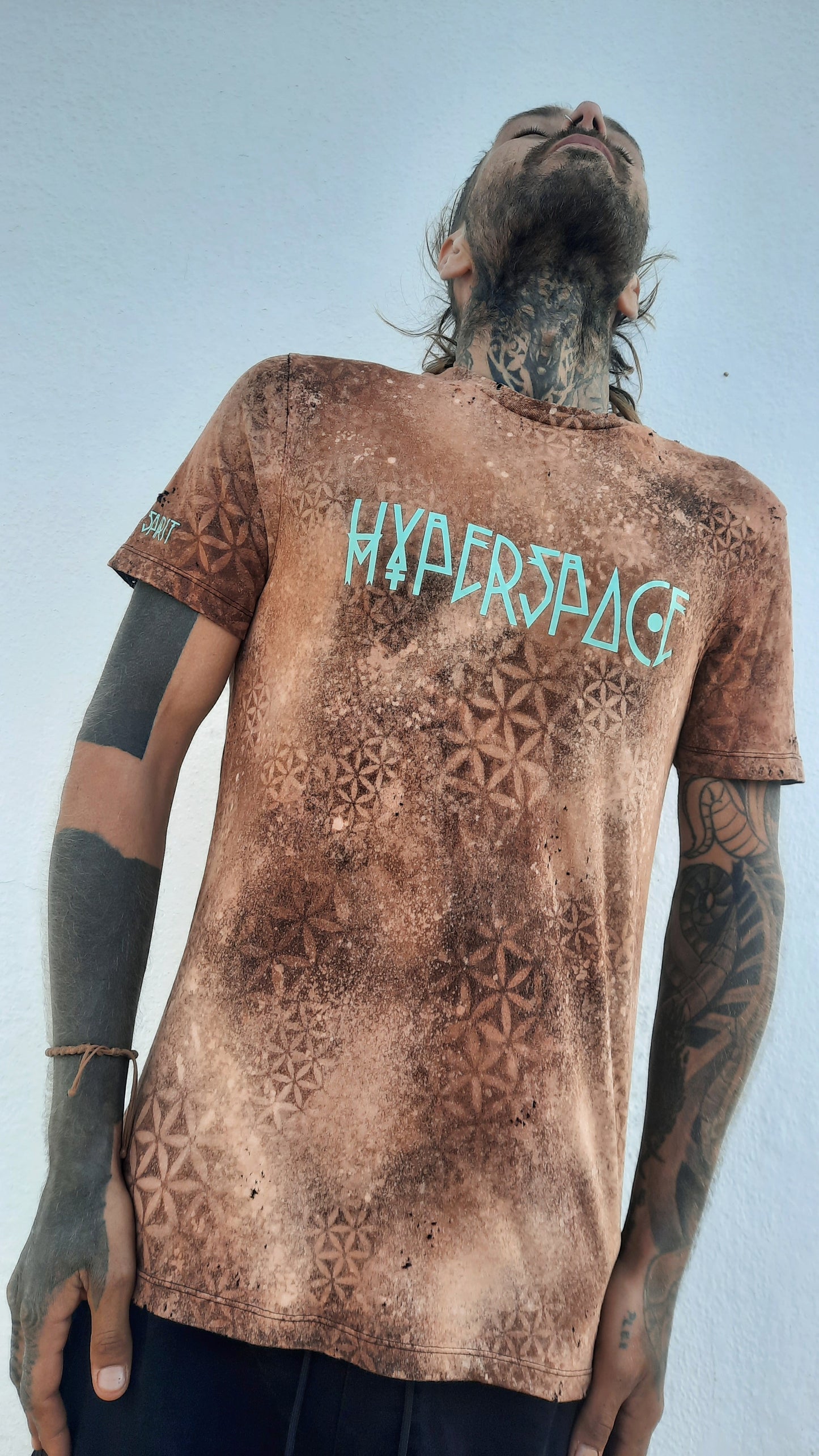 Hyperspace Flower Of Life Psychedelic Portal T-shirt M OOAK