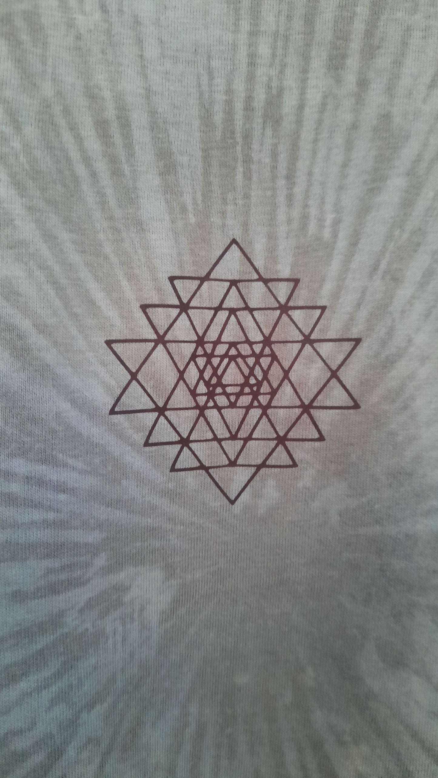 Sri Yantra Psychedelic T-shirt L OOAK