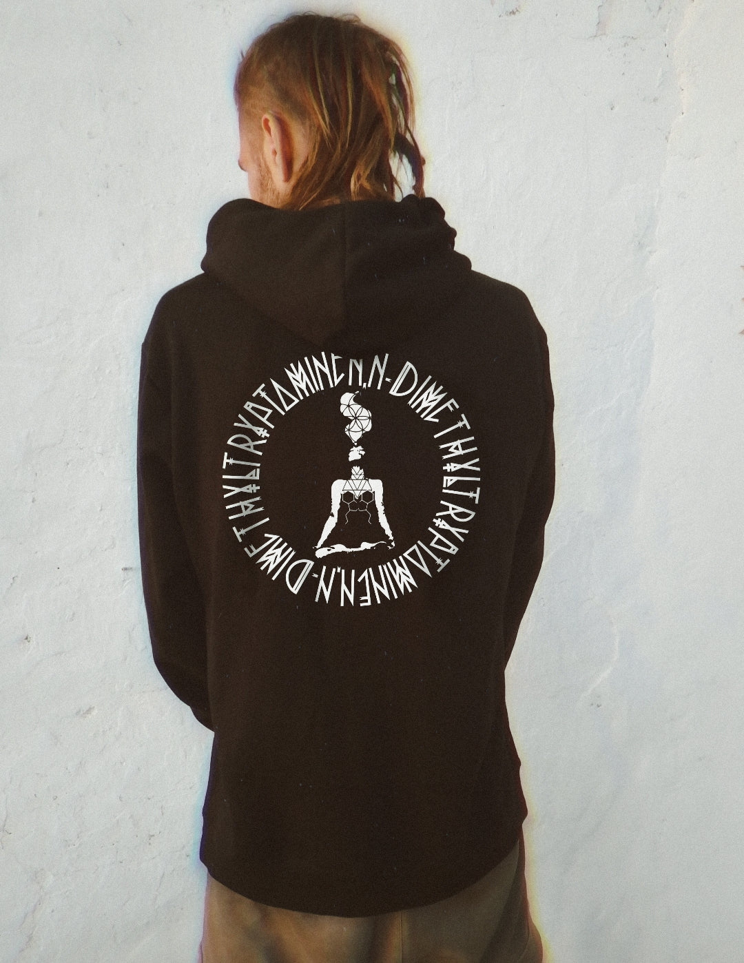 DMT Trip Hoodie | Psychonaut Trippy Wear |  N,N Dimethyltryptamine Molecule