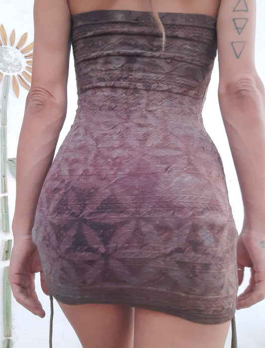 Tube Dress Flower Of Life XS OOAK