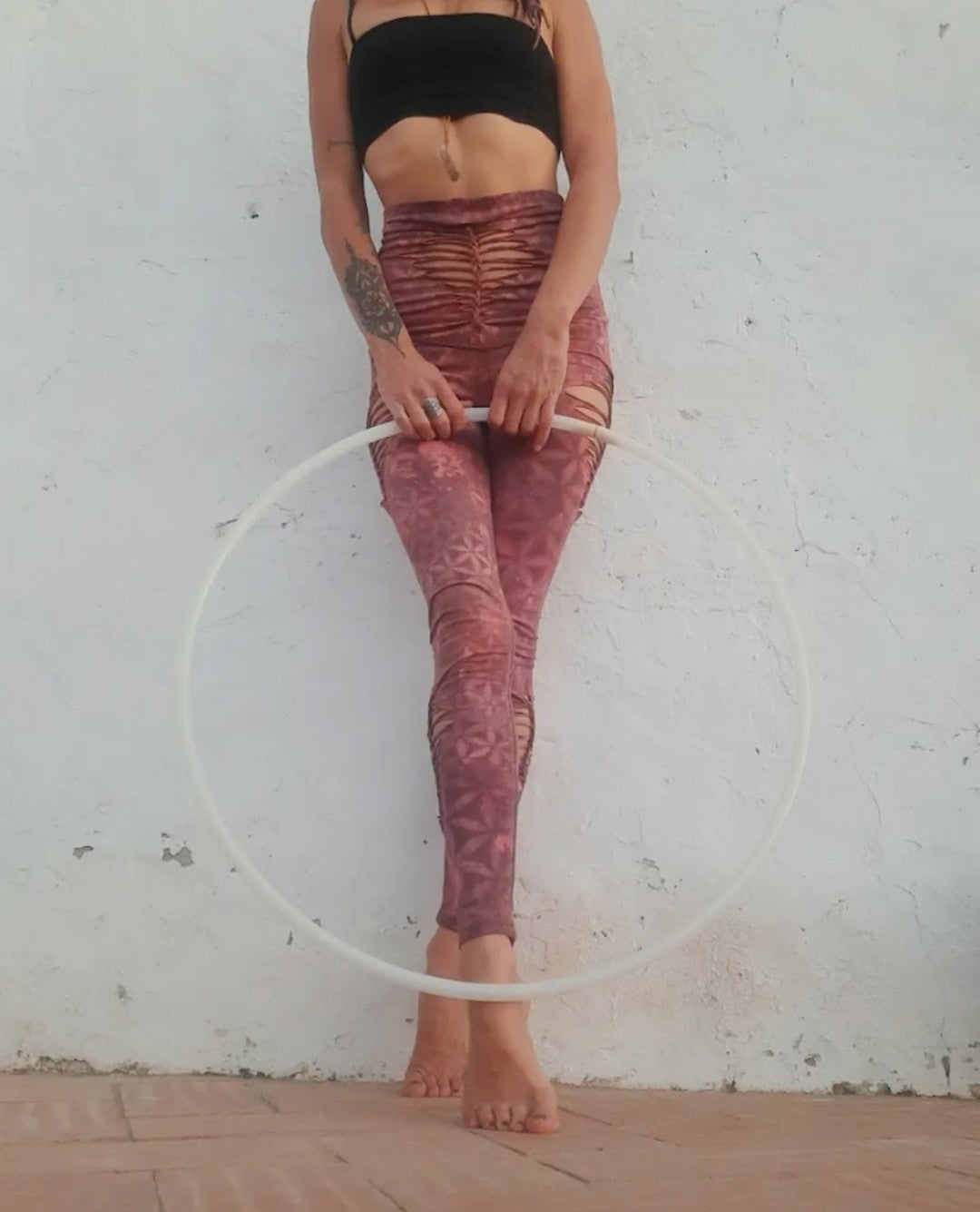 Flower Of Life Weave High Waist Leggings XS OOAK