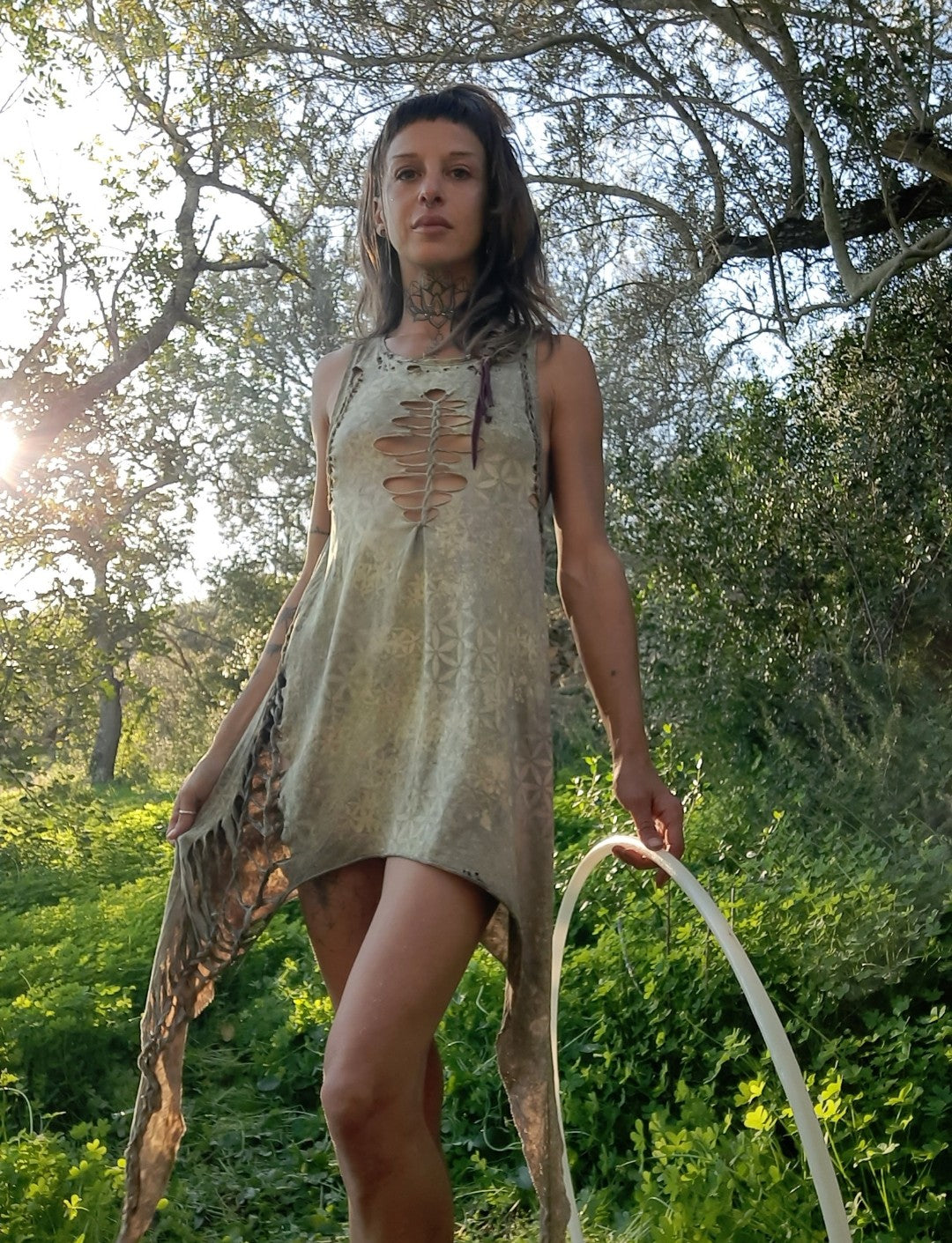 Flower Of Life Fairy Weave Dress S OOAK