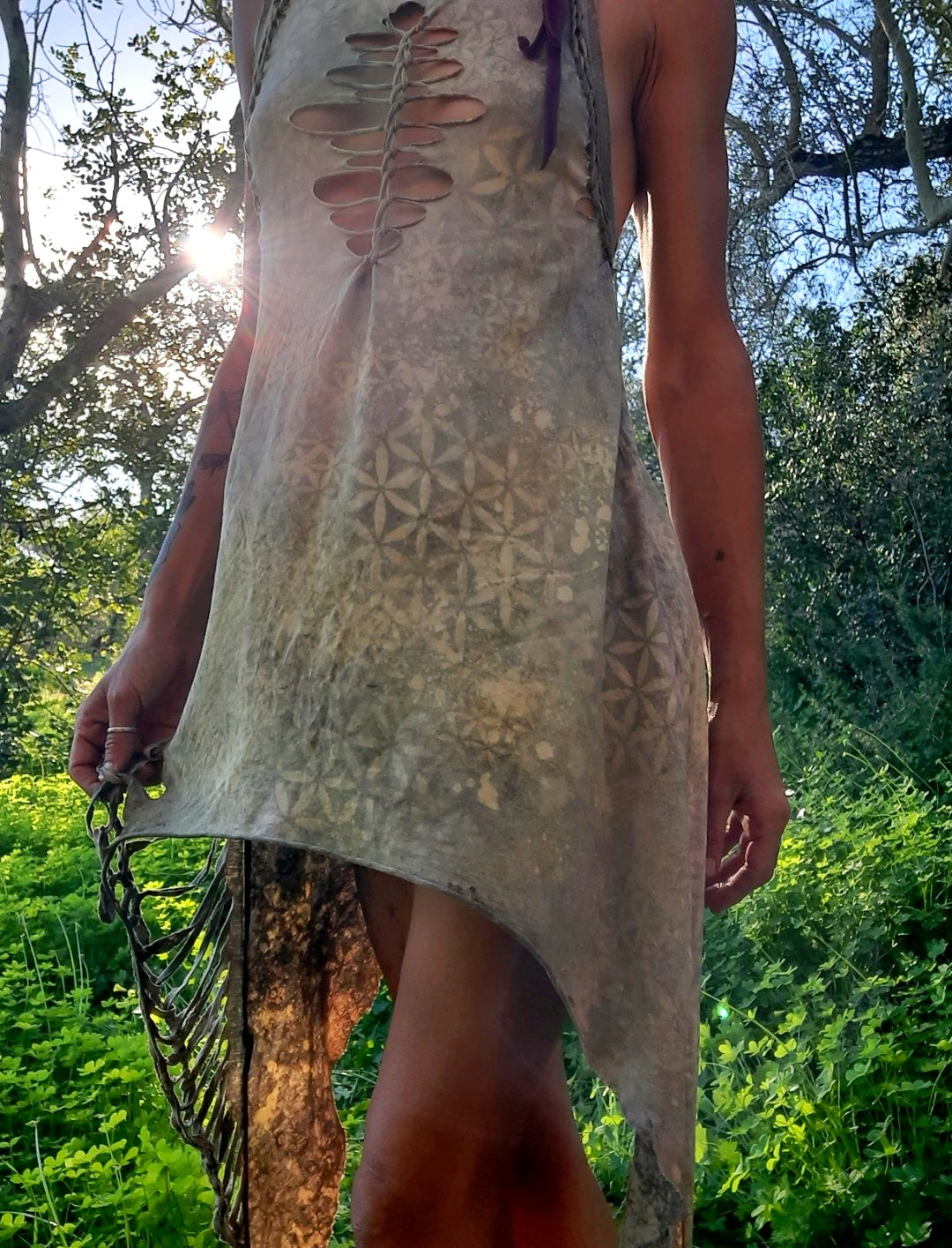 Flower Of Life Fairy Weave Dress S OOAK