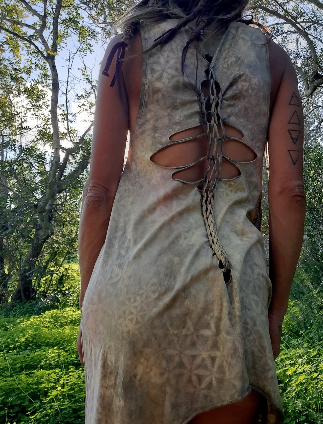 Flower Of Life Fairy Weave Dress S OOAK