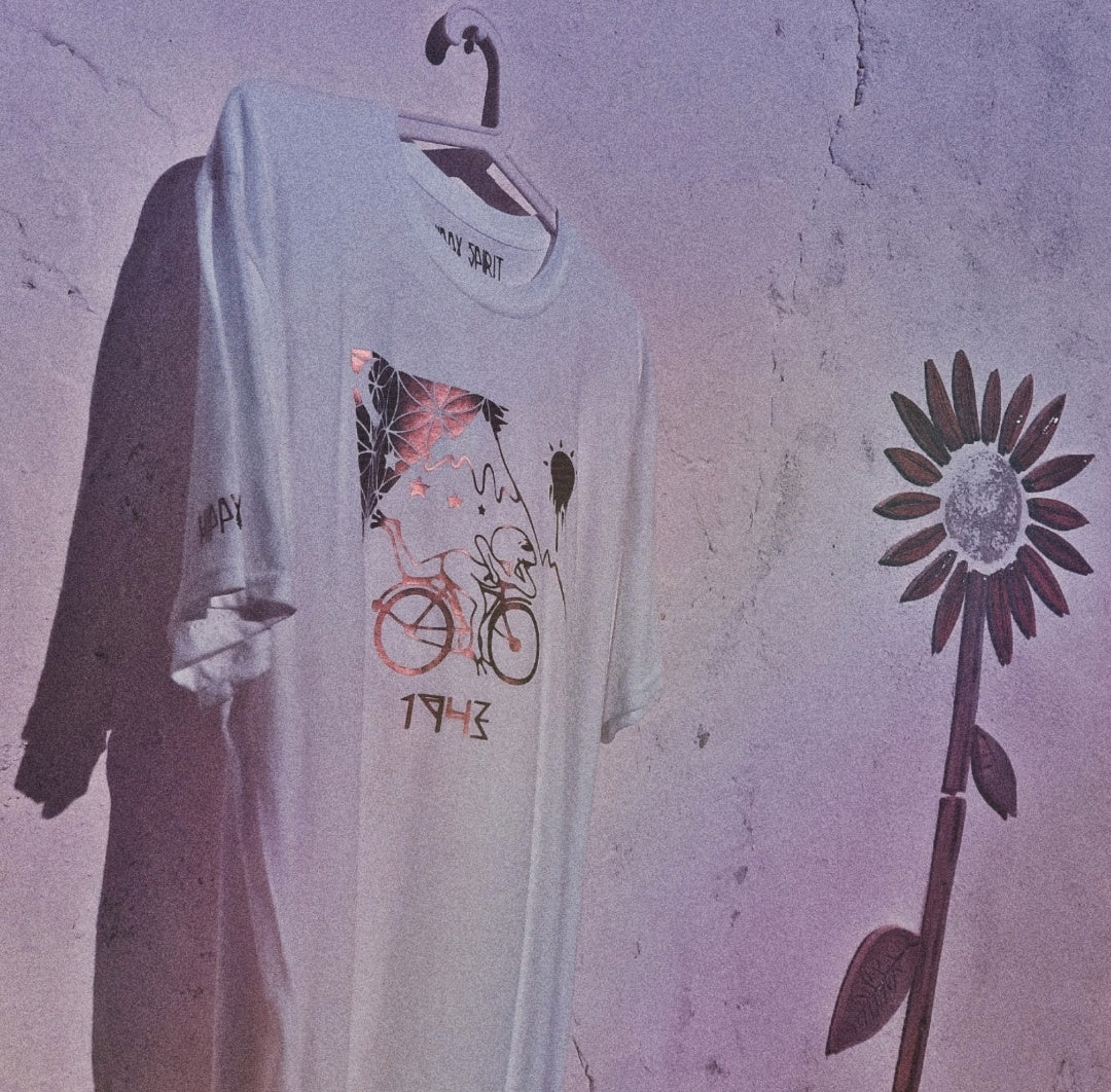 LSD Alien Magic Bike Ride T- shirt~ Rose Gold Edition
~ Albert Hofmann