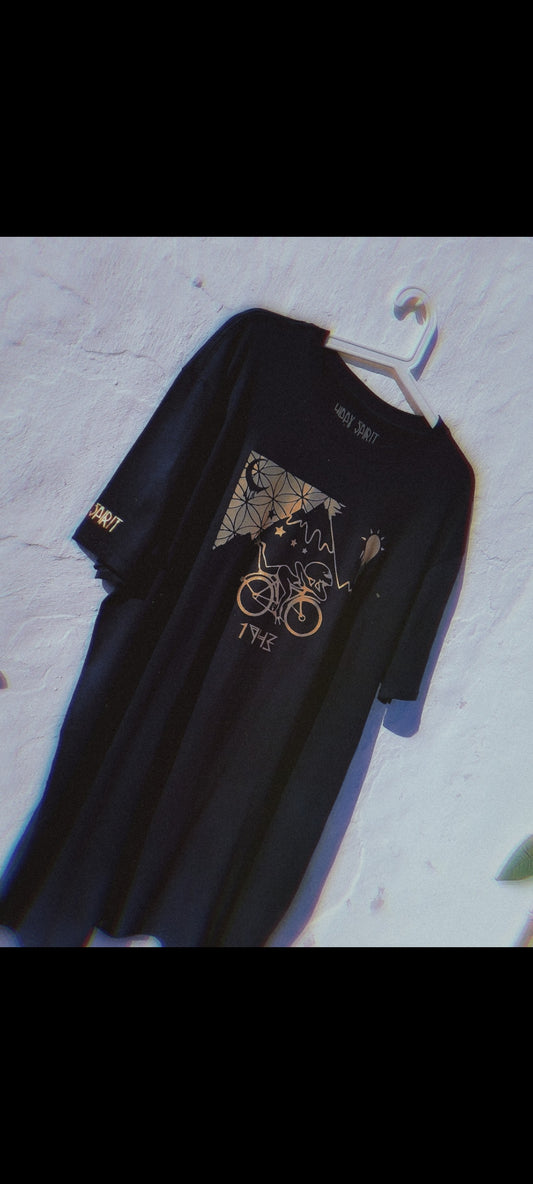 LSD Alien Magic Bike Ride T-shirt Gold Edition Albert Hofmann